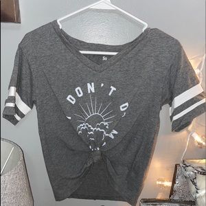 Grey shirt- “I DON’T DO MORNINGS”